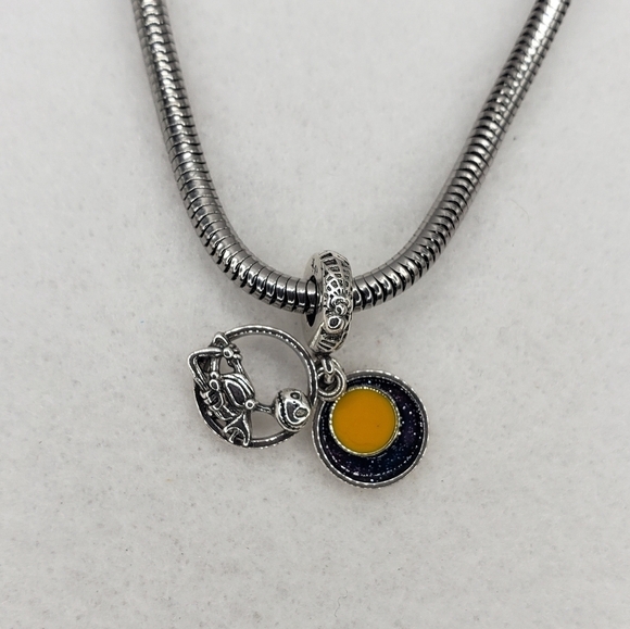 The Nightmare Before Christmas Jack Skeleton Bracelet Charm 925 Sterling Silver - Picture 4 of 6